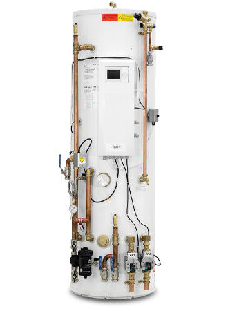 Ideal HP290 DHW Pre-Plumbed Cylinder with Buffer 250L 2 Zone