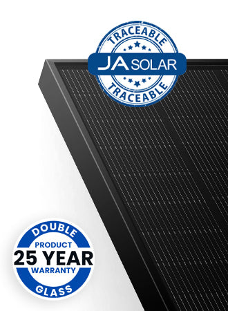 450W N-type Double Glass Bifacial LB Traceable Hail Resistance Class 4 54 Cell All Black MC4