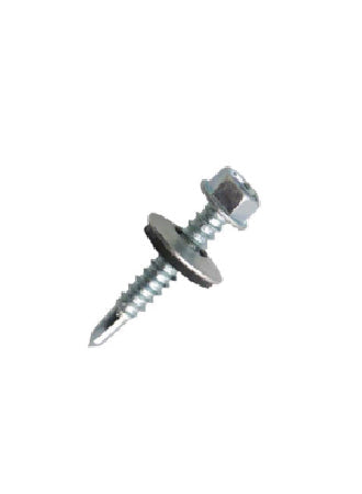 S4 6.5 x 25mm Frame Fixing Screw (Black) (A2) with EPDM