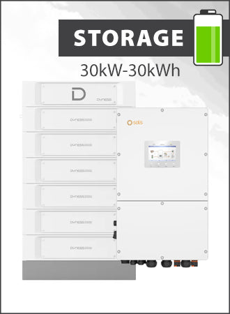 Solis S6 EH3P30K-H-EU and Dyness Stack 100 30kWh Storage Package