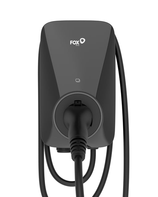 Fox 7kW A Series Black EV Charger 1PH with 5m Type 2 Cable