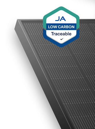 JA Solar 445W N-type Double Glass Bifacial LB Traceable Low Carbon 54 Cell All Black MC4 Solar Panel