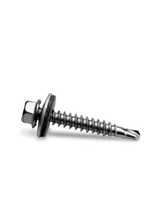 K2 Self-Drilling Hex Sheet Metal Screw 6x25mm with Sealing Washer