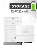 Solis S6 EH3P12K-H-EU and Dyness Stack 100 25.6kWh Storage Package