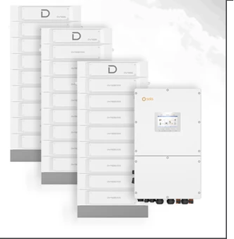 Solis S6 EH3P50K-H-EU and Dyness Stack 100 133 kWh Storage Package