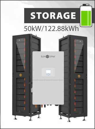 Sunsynk 50kW 3PH Hybrid Inverter with 122.88kWh Battery