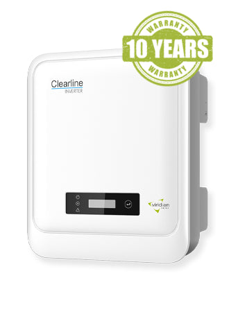 Viridian Clearline 5.0kW 1PH Inverter 2MPPT with integrated DC isolator switch